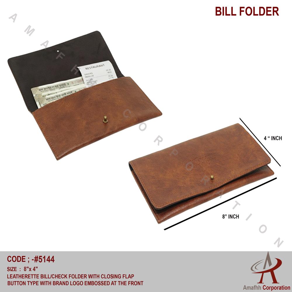 LEATHERETTE BILL FOLDER