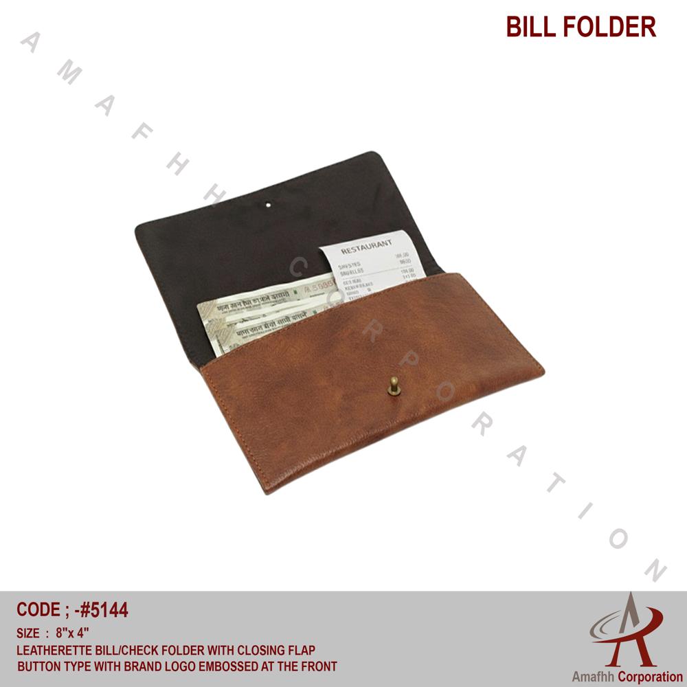 LEATHERETTE BILL FOLDER