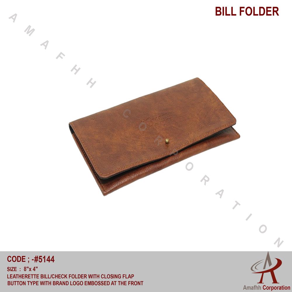 LEATHERETTE BILL FOLDER