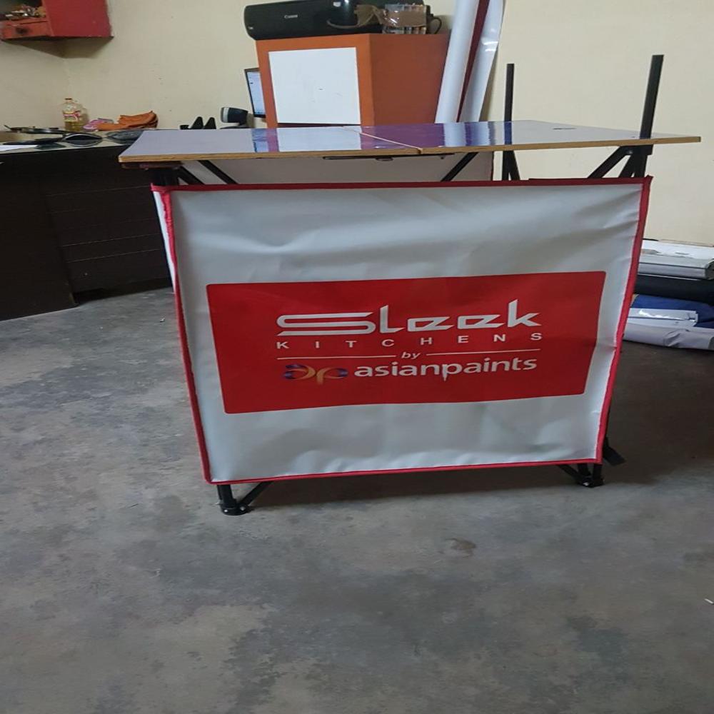 Cross Canopy Promotional Table - Color: Multi Color