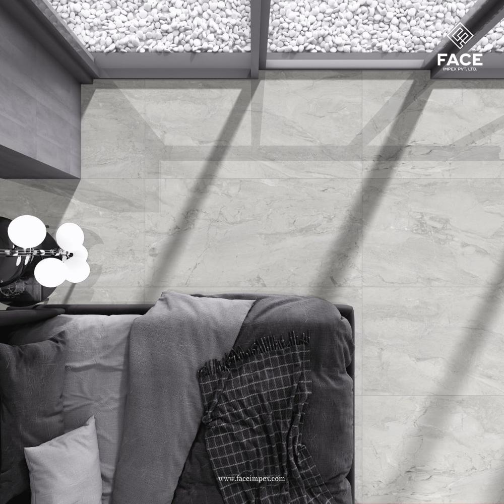 DLG - 192 Glossy porcelain floor tiles in 60x120cm with elegant design