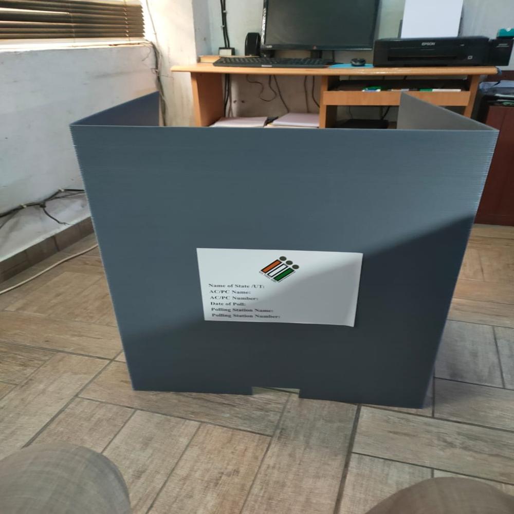 Election Voting Compartment Sheet - Color: Grey