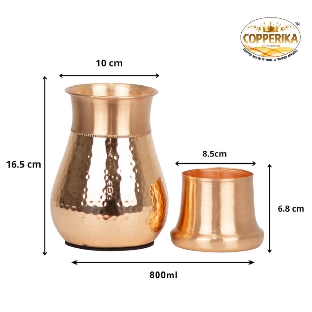 Rajwadi Bedroom Copper Jar