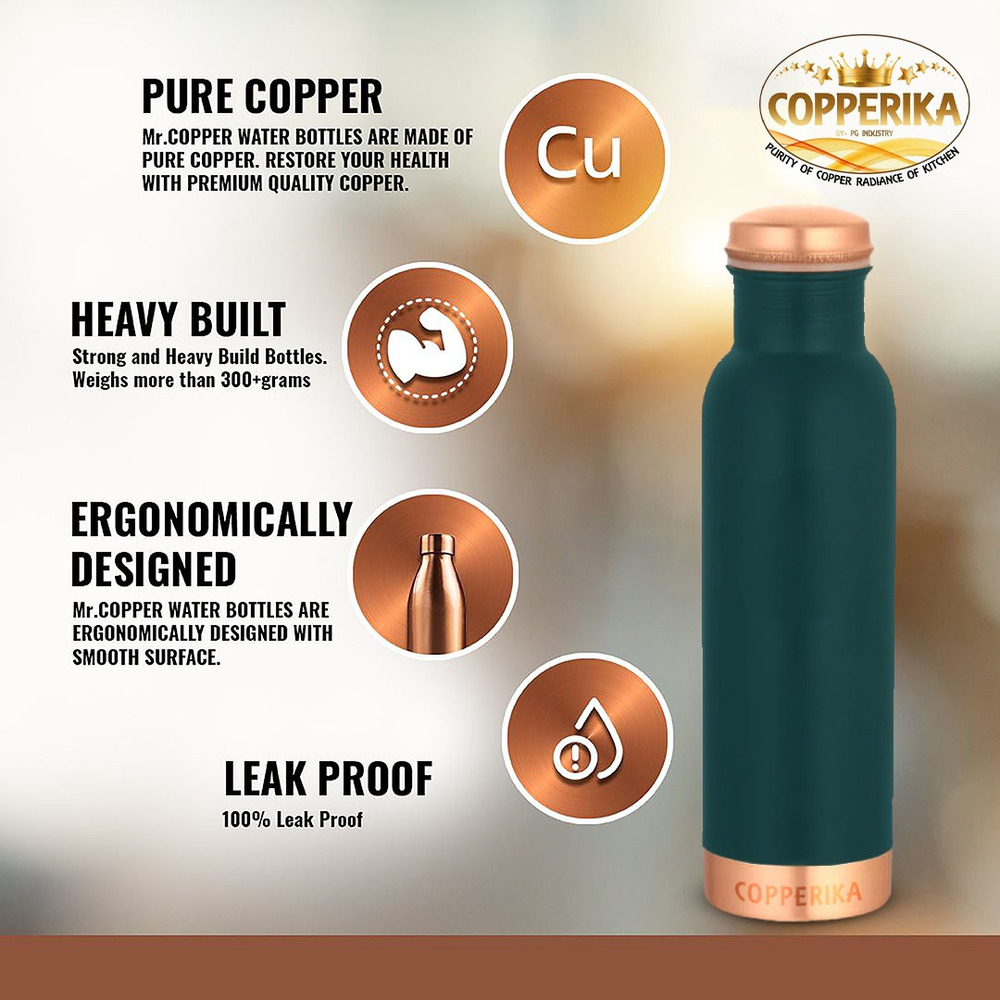 Colour Copper Water Bottle