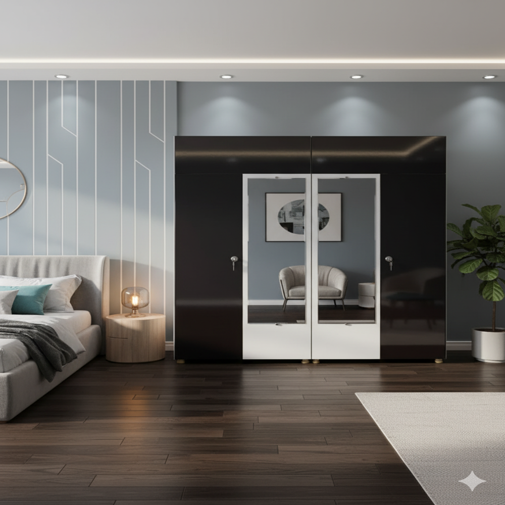 4 Door Cabinet 2 Part almirah