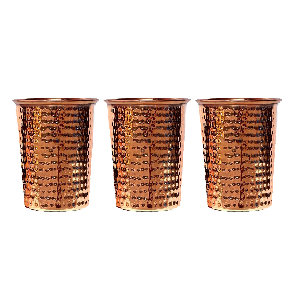 Hammered Copper Glass