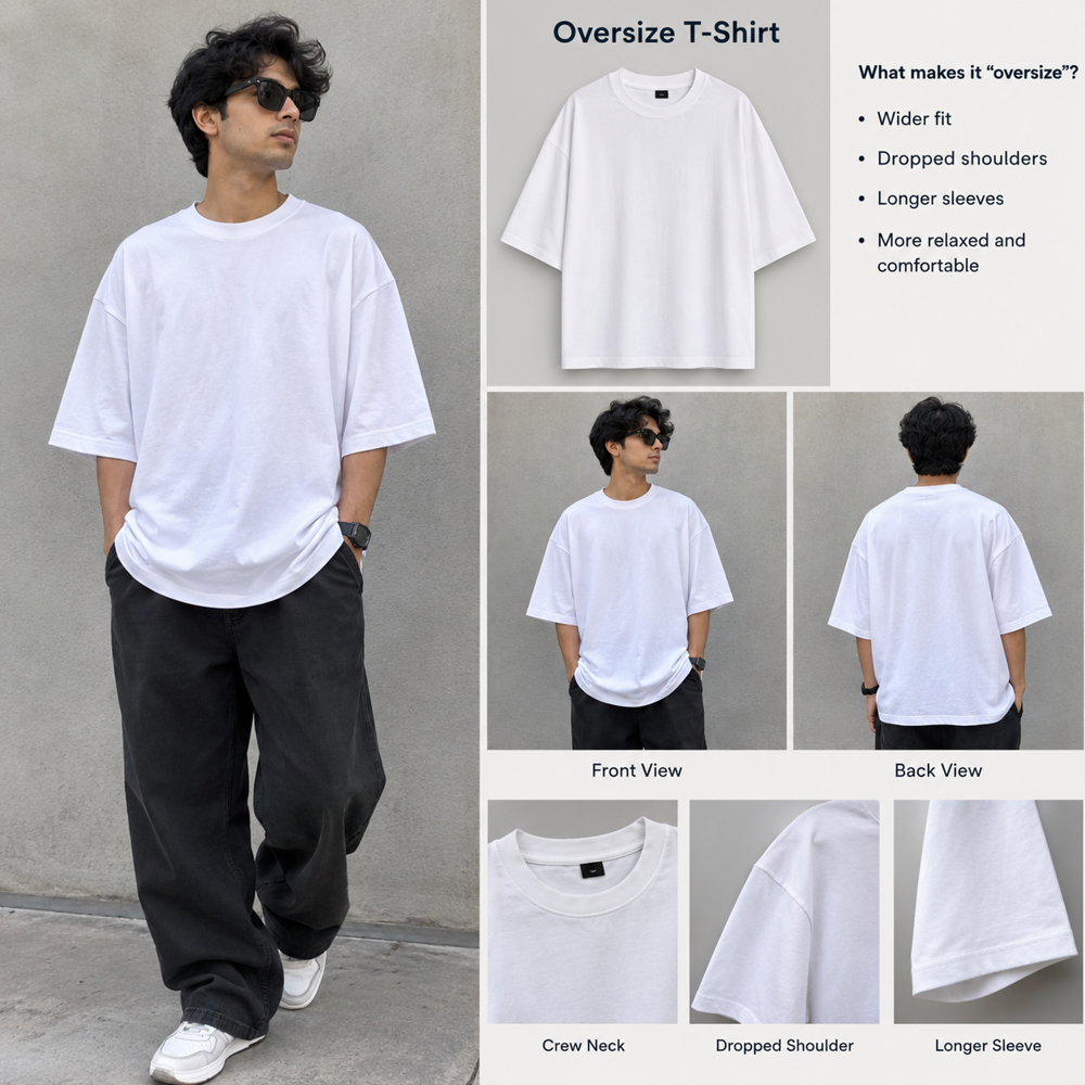 Over Size T Shirt - Fabric Type: Cotton