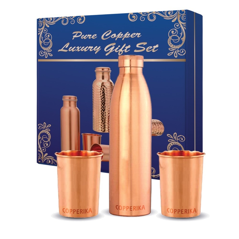 Classic Copper Bottle Gift Set - Color: Different Available
