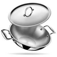 24 Cm Stainless Steel Kadai - Color: Various Color Available