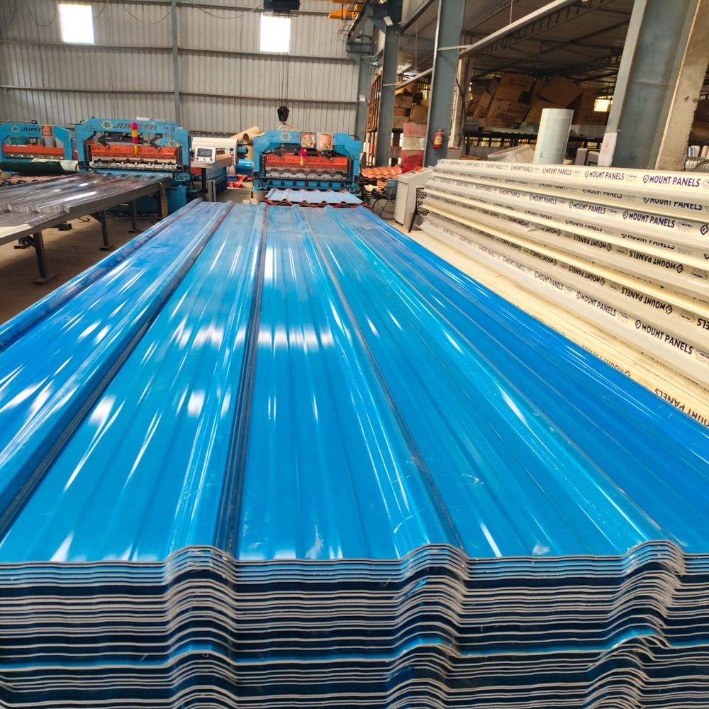 Upvc Trapezodial Roofing Sheets - Color: Blue