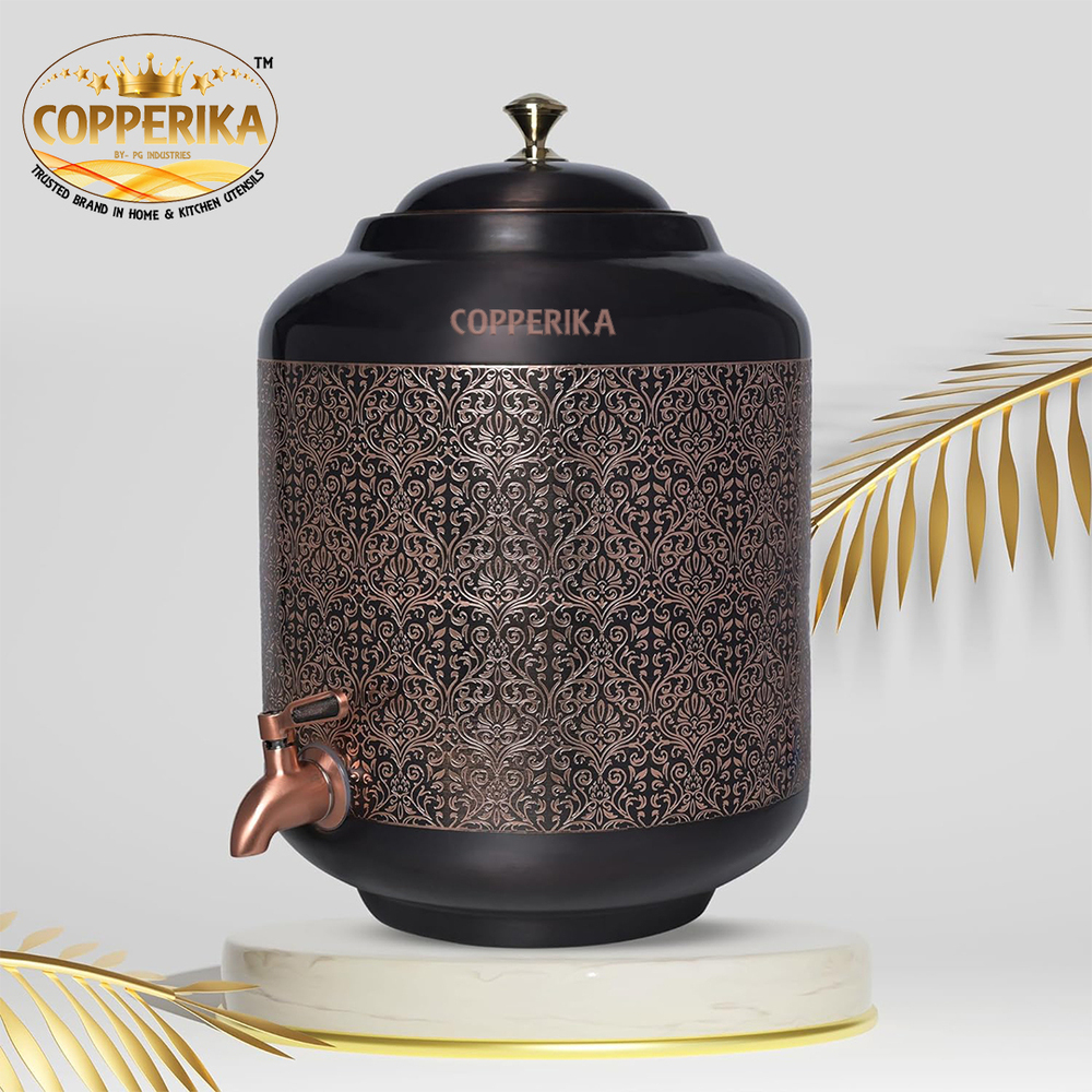 11 Ltr Copper Antique Matka