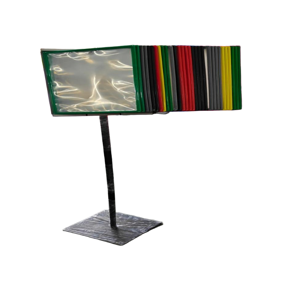 sop folders on aluminum stand