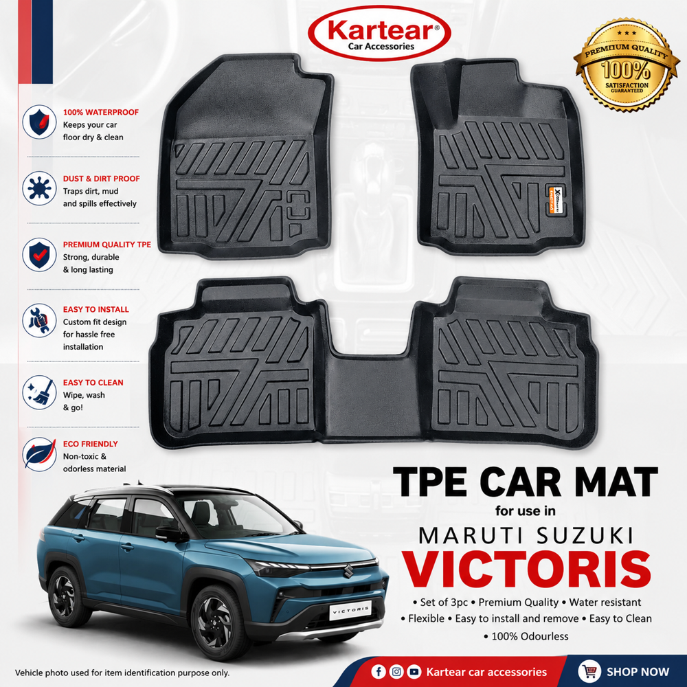 Victoris Tpe Car Mat - Installation Type: Self
