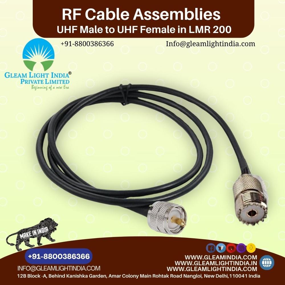 RF Cable Assemblies UHF Female to VHF Female in LMR200