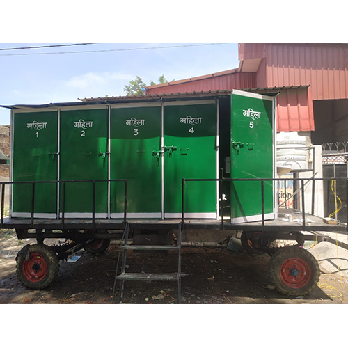 FRP and MS Mobile Toilet