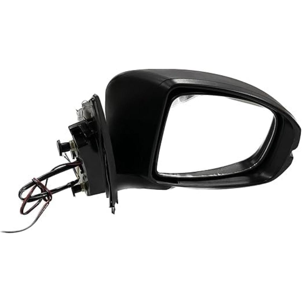 7 WIRE Side/Door Mirror for Honda Amaze 2018-Onwards, Motor, Indicator, Automatic Fold Black WITH COUPLER