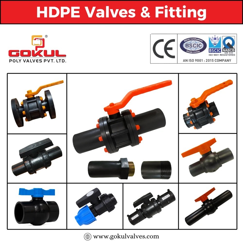 Gokul PP Ball Valve With Flange End