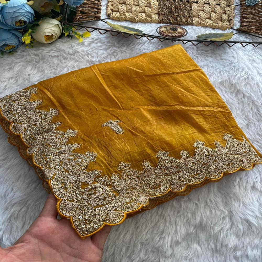 Yellow Golden Wedding Saree