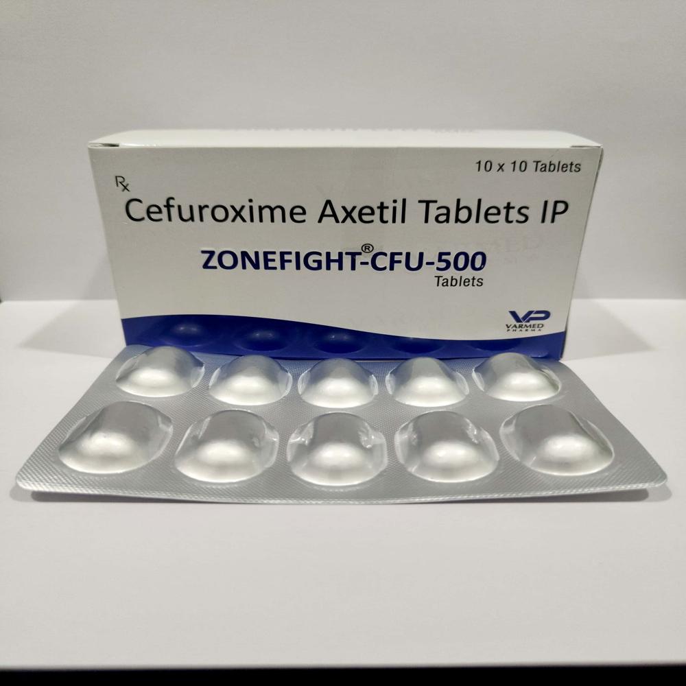 Cefuroxime Axetil Tablets IP zonefight-cfu 500