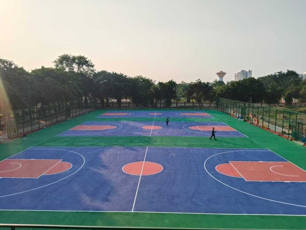 Synthetic Acrylic Sports Flooring - Color: Different Available