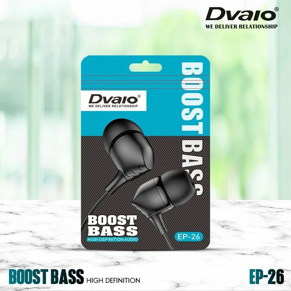 Dvaio Ep- 08 Wired In The Ear Headphone (With Mic Yes Assorted) - Body Material: Abs