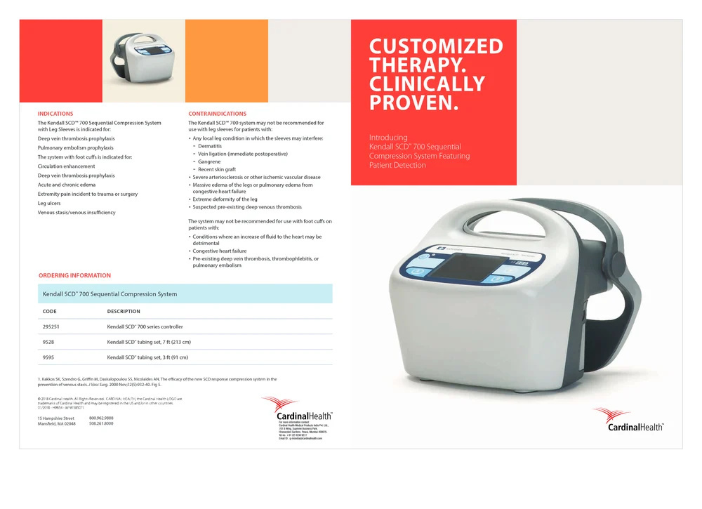 Cardinal Health Kendall Scd Compression System - Color: White