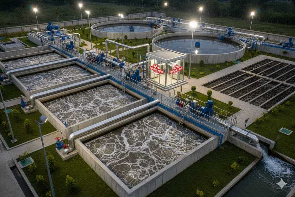 Sewage Treatment System - Color: As Per Availability