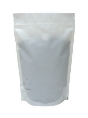 Plain Stand Up Pouches - Color: White