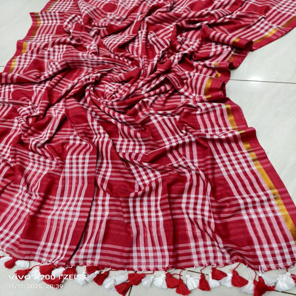 मुलमुल कपास की साड़ी