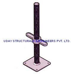 एडजस्टेबल स्कैफोल्डिंग जैक की ऊंचाई: 600 मिलीमीटर (मिमी)