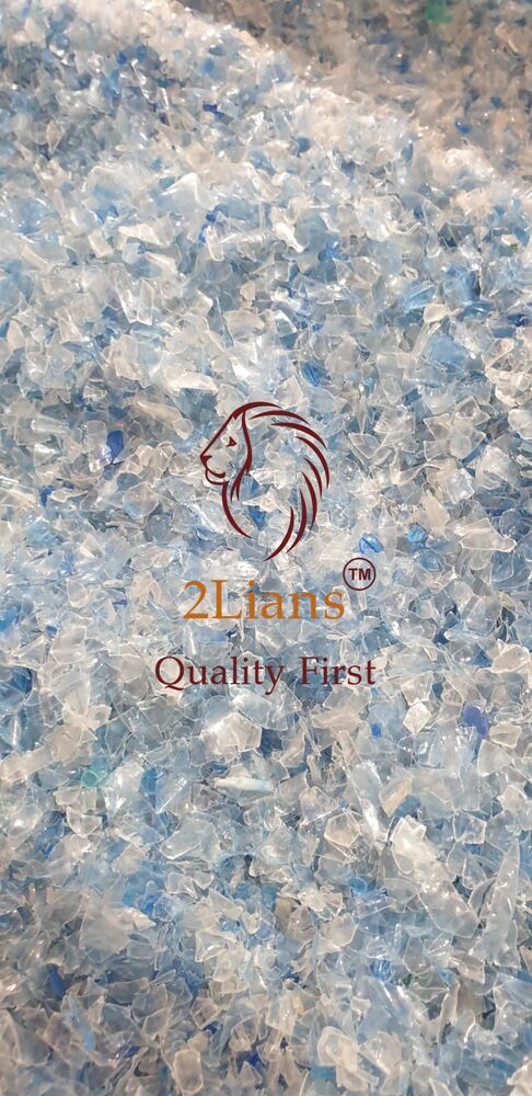 PET bottle flakes Hotwashed / Natural and blue tint