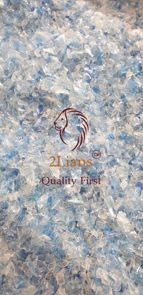 PET bottle flakes Hotwashed / Natural and blue tint