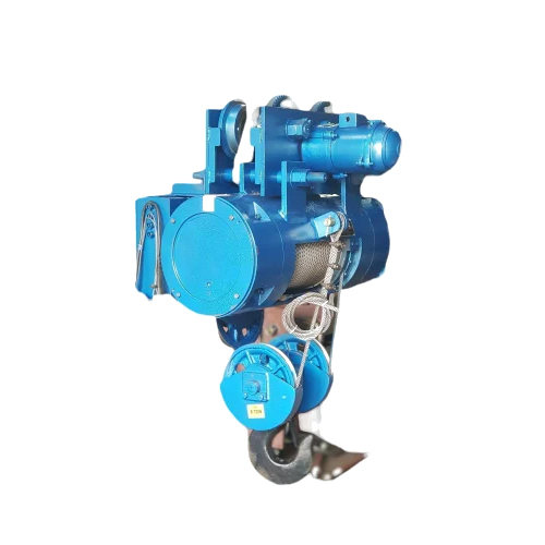 3 Ton Electric Wire Rope Hoist - Color: Blue