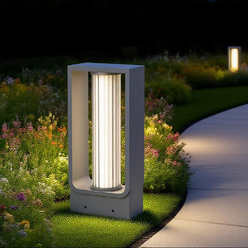 Decorative Bollard Light - Color: Warm Yellow