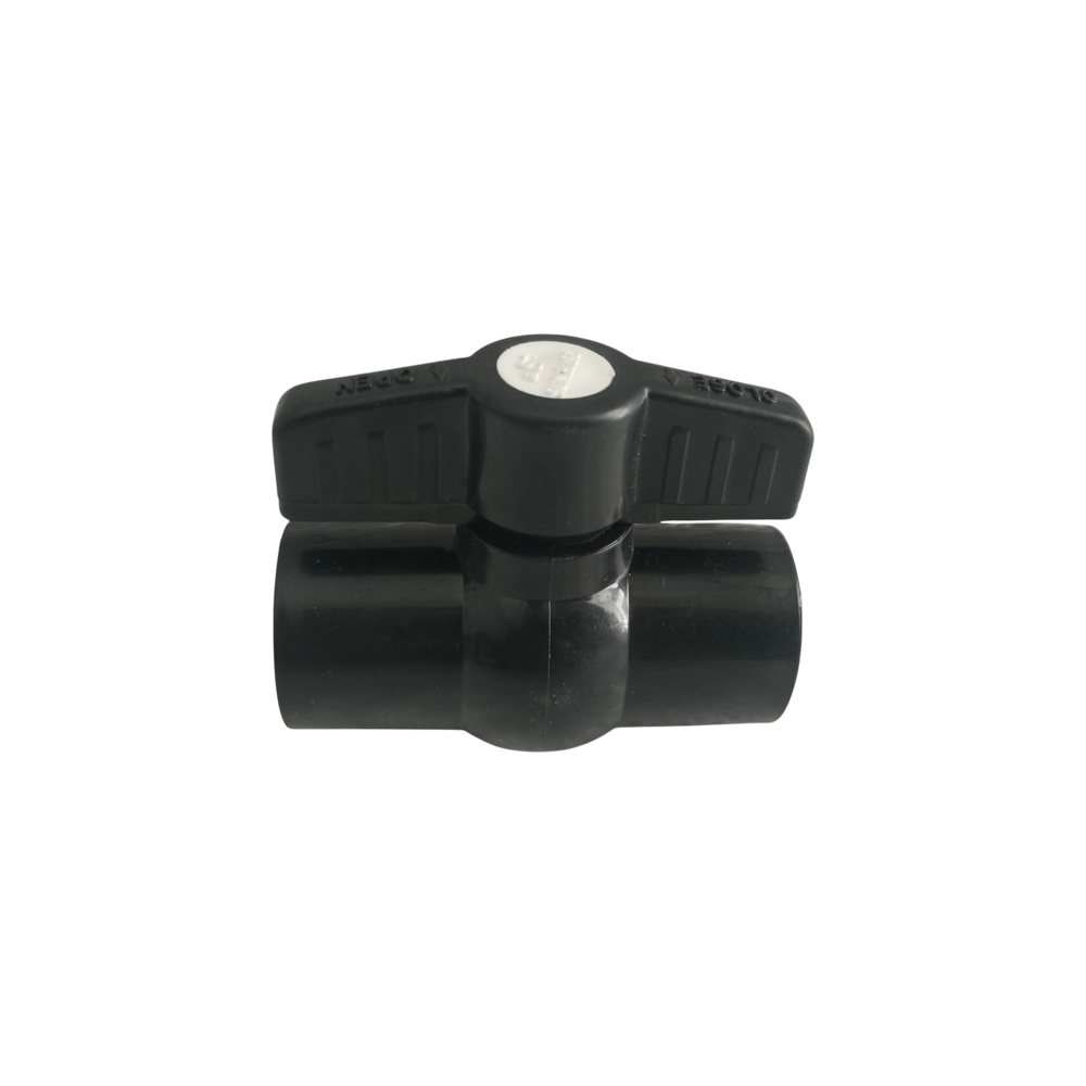 PVC Black Ball Valve  Short Handle