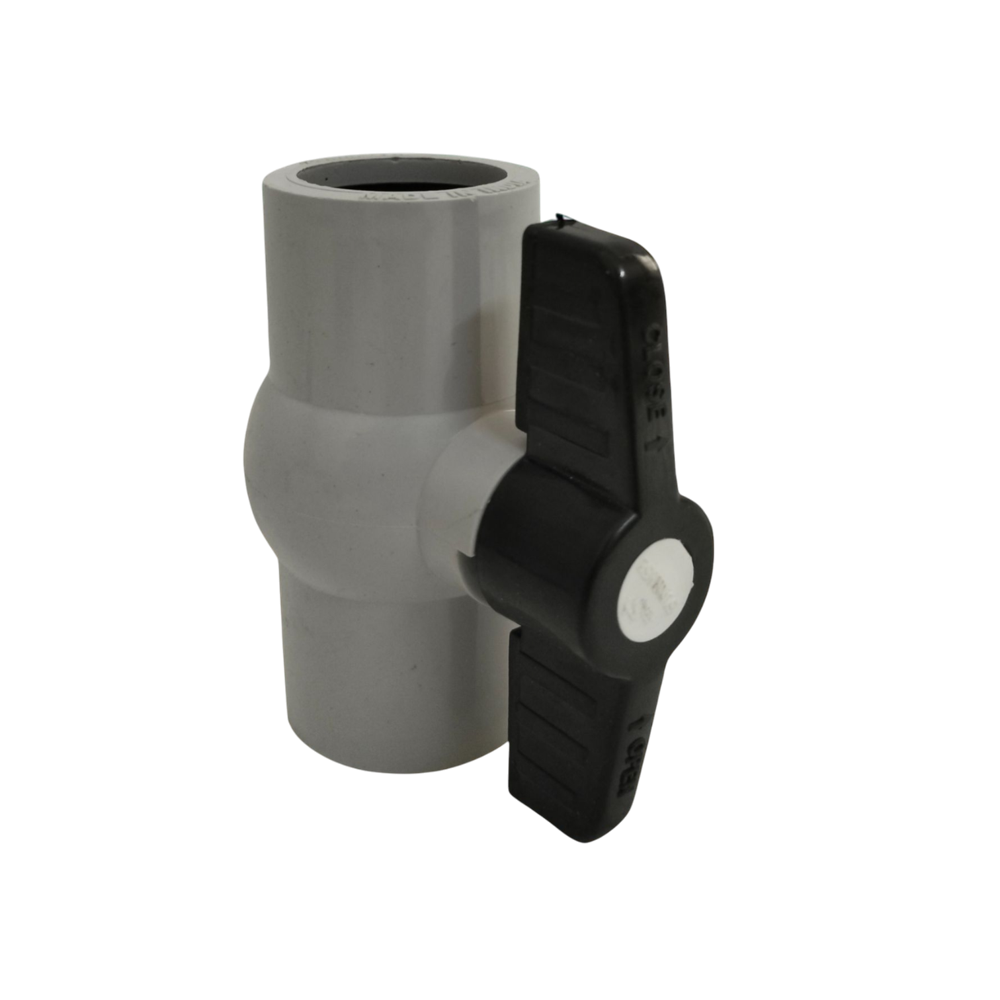 Pvc Gray Short Handle Ball Valve - Application: Water