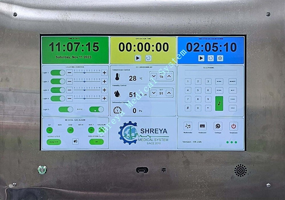 ऑपरेशन थियेटर नियंत्रण पैनल