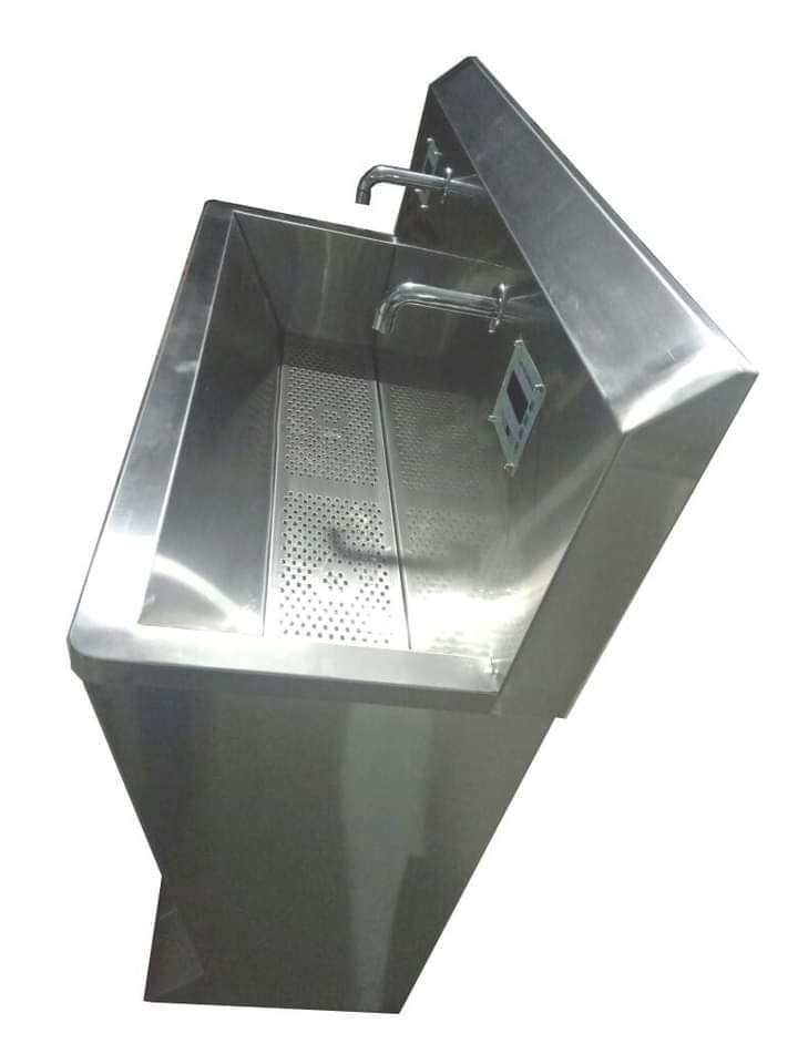 Surgical Scrub Stations - Color: Silver