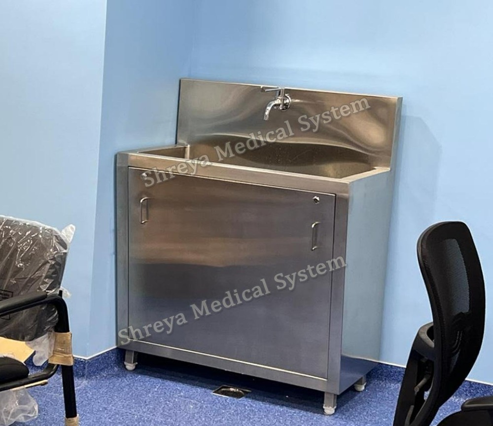 Surgical Scrub Stations - Color: Silver