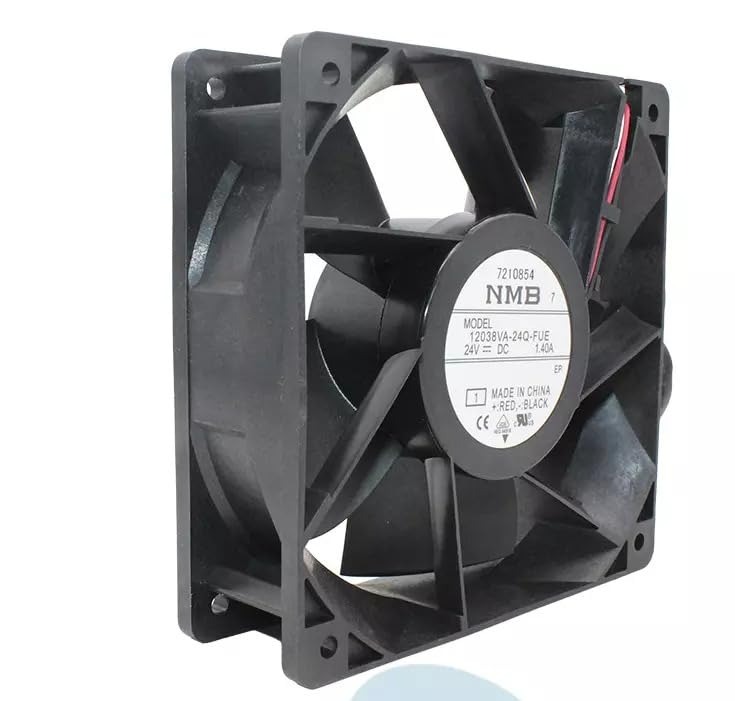 NMB 12038VA-24Q-FUE DC BRUSHLESS 24V 1.40A 33.6W 5700 RPM 12038mm 4-Wire Axial Cooling Fan