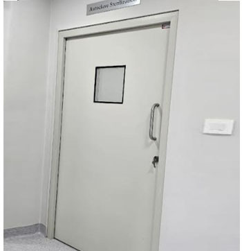 Stainless Steel Swing Door - Color: White