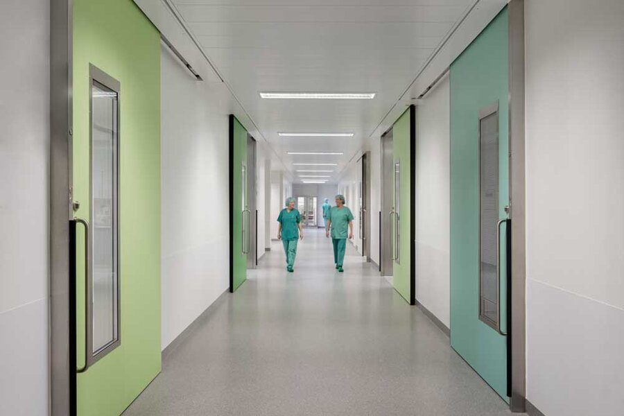 Hermetically Sealed Sliding Doors - Color: Blue