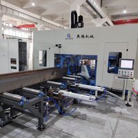 High-speed CNC H I Beam Drilling and Sawing Machine Line for Sale