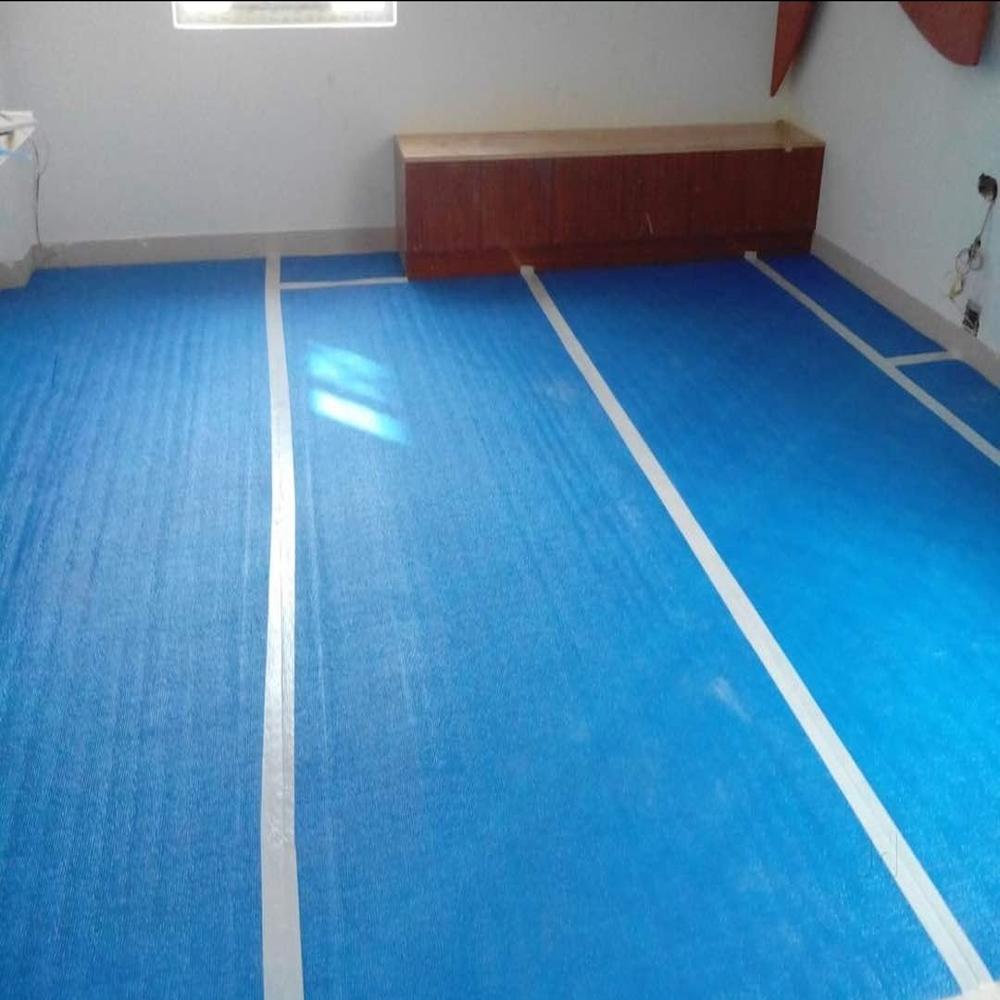 Construction Floor Protection Roll - Color: Blue