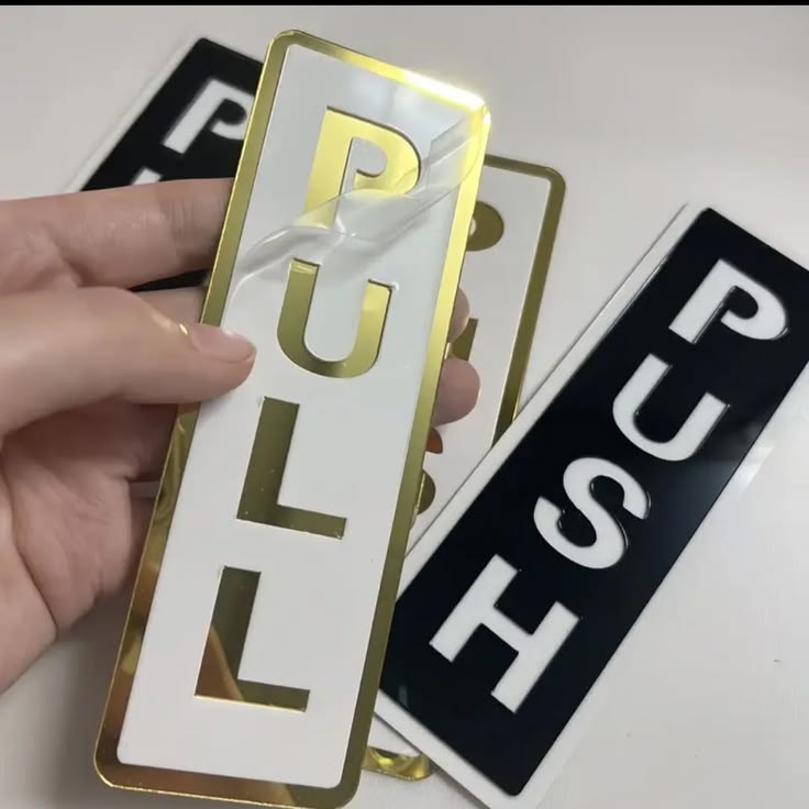 Pull Push Sign