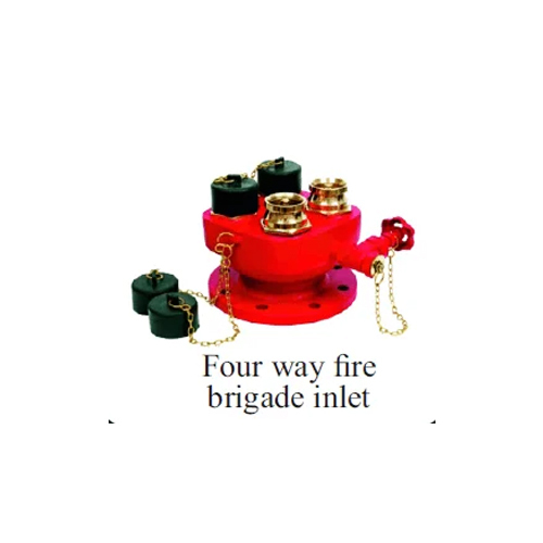 Four Way Fire Brigade Inlet - Color: Red