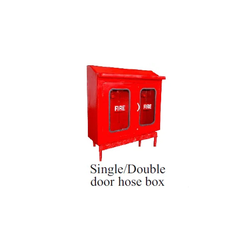 Single Or Double Door Hose Box - Color: Red