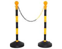 Yellow Plastic Stanchion - Feature: Durable