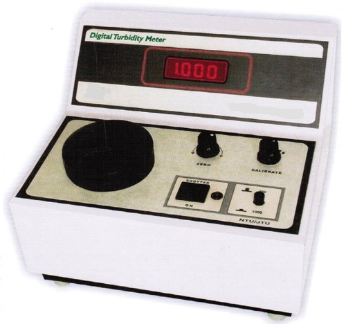 Digital Turbidity Meter - Fiber Material, 305 x 305 x 165 MM Size, White and Black Color | Lightweight Design, Accurate Measurement