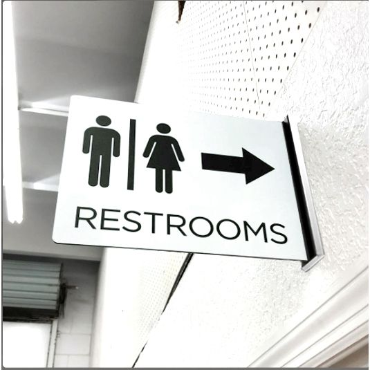 Restroom Sign - Application: Building Sinages